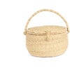 Handwoven Picnic Basket, Natural - Storage - 1 - thumbnail