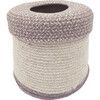 RugCycled Basket Bin, Natural/Grey - Accents - 1 - thumbnail