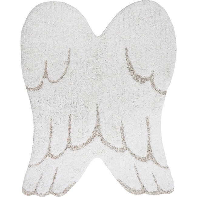 Mini Wings Washable Rug, Ivory