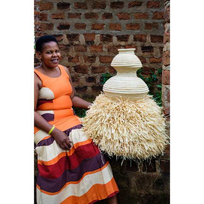 Ngamia Floor Basket, Natural - Storage - 2