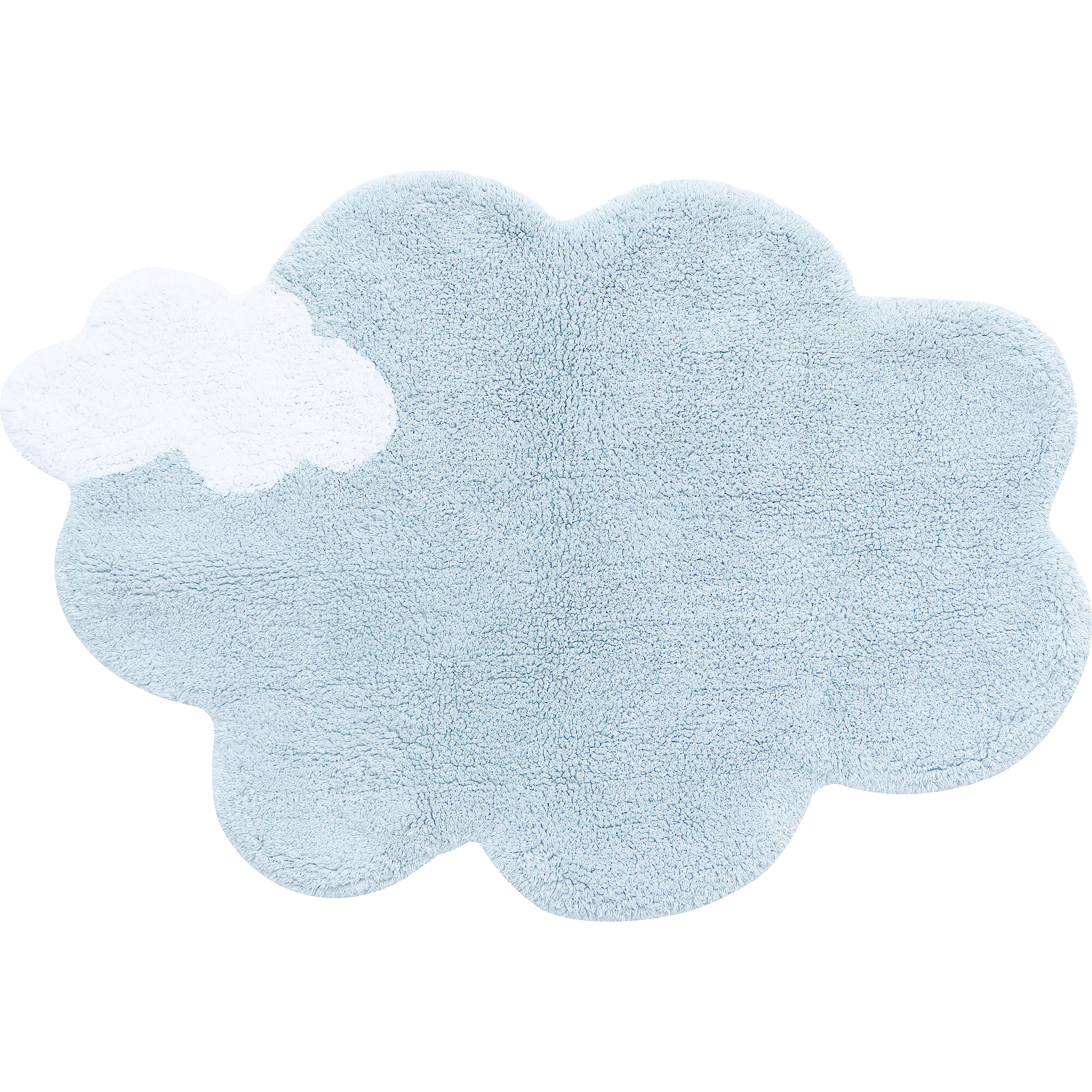 Mini Dream Washable Rug, Light Blue - Rugs - 1
