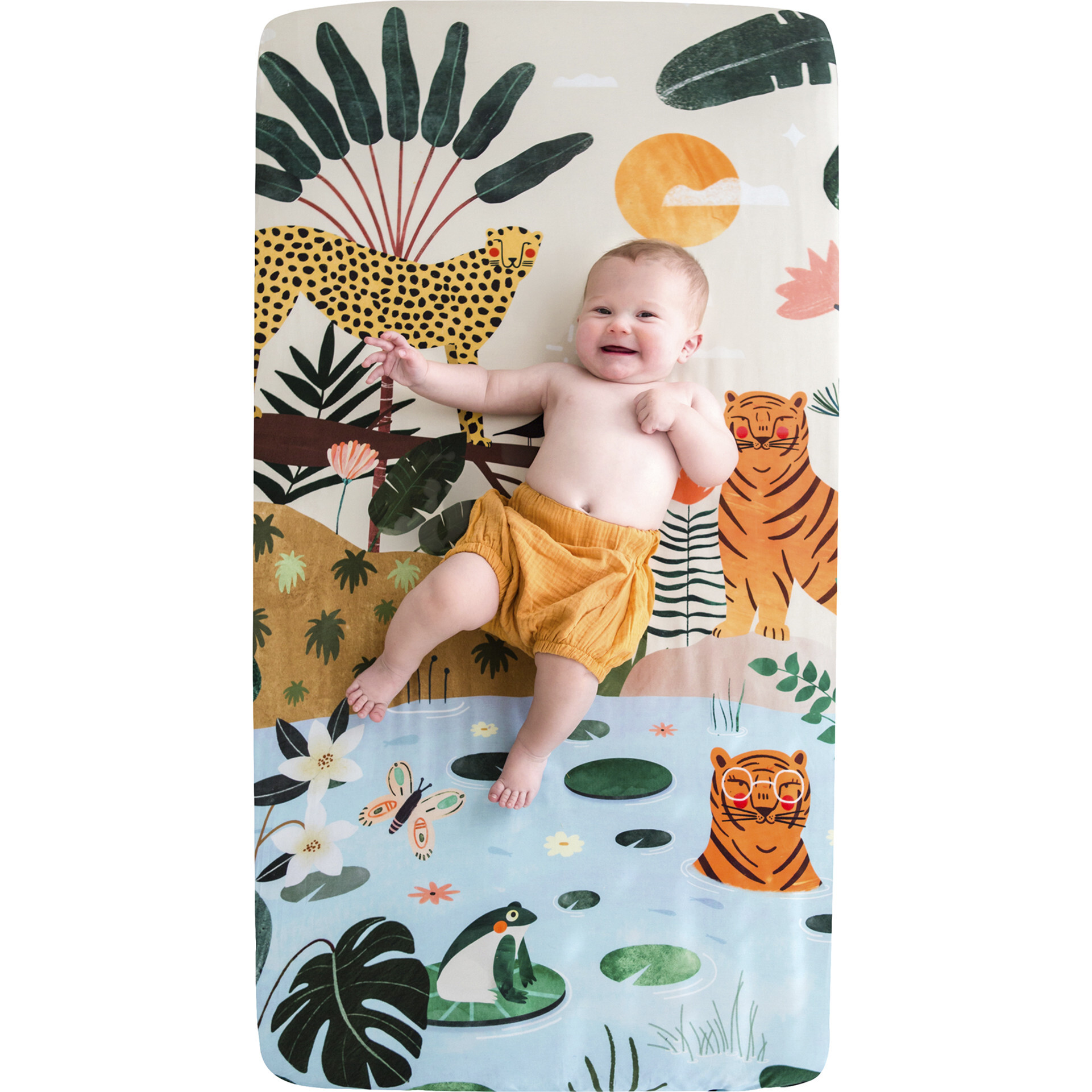 In The Jungle Standard Crib Sheet - Crib Sheets - 1