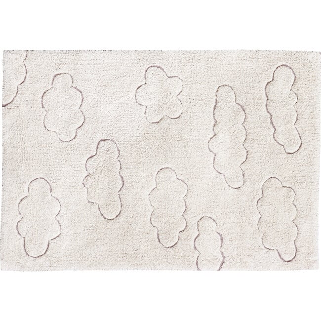 Clouds RugCycled Washable Rug, Natural - Rugs - 3