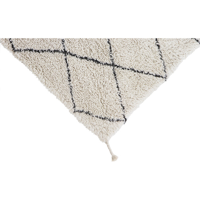 Mini Bereber Washable Rug, Natural/Black - Rugs - 4