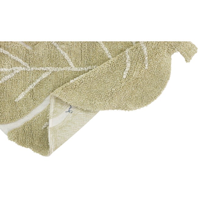 Mini Monstera Washable Rug, Olive - Rugs - 4