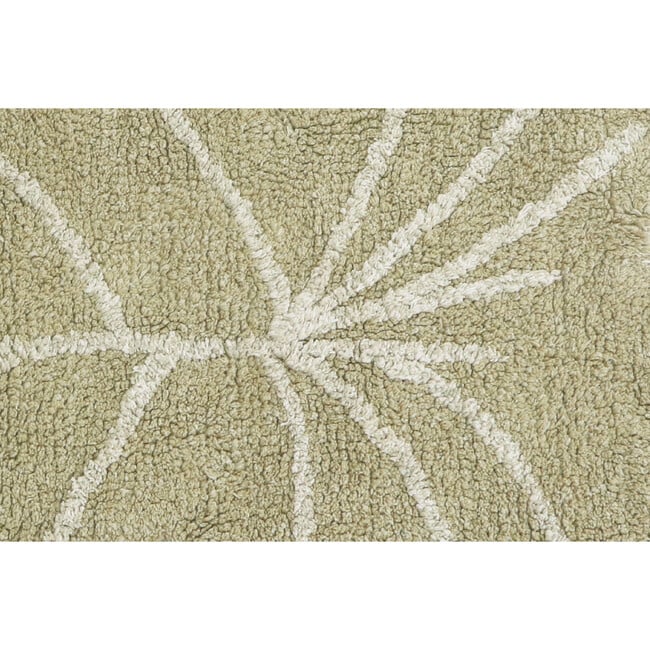 Mini Monstera Washable Rug, Olive - Rugs - 5