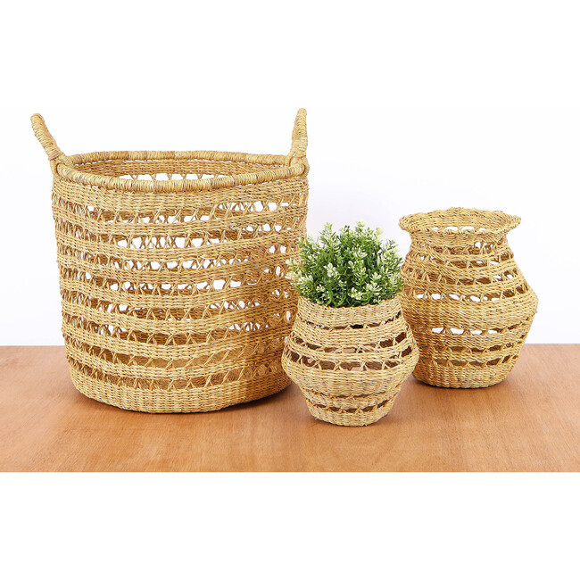 Lace Storage Basket, Natural - Storage - 5