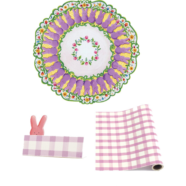 Peeps China Tablescape Bundle, Lilac - Easter Baskets - 1