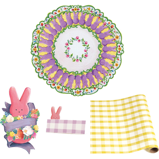Peeps China Tablescape Bundle, Yellow - Easter Baskets - 1