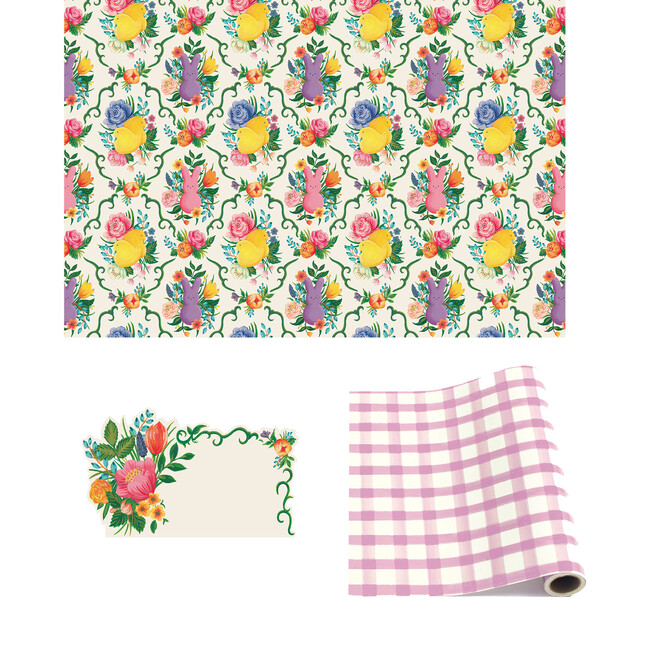 Peeps Garden Toile Tablescape Bundle - Easter Baskets - 1