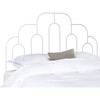 Paloma Metal Retro Headboard, White - Beds - 1 - thumbnail