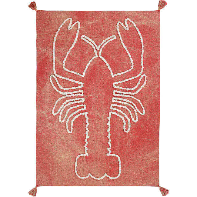 Giant Lobster Washable Wall Hanging, Brick Red - Wall Décor - 1