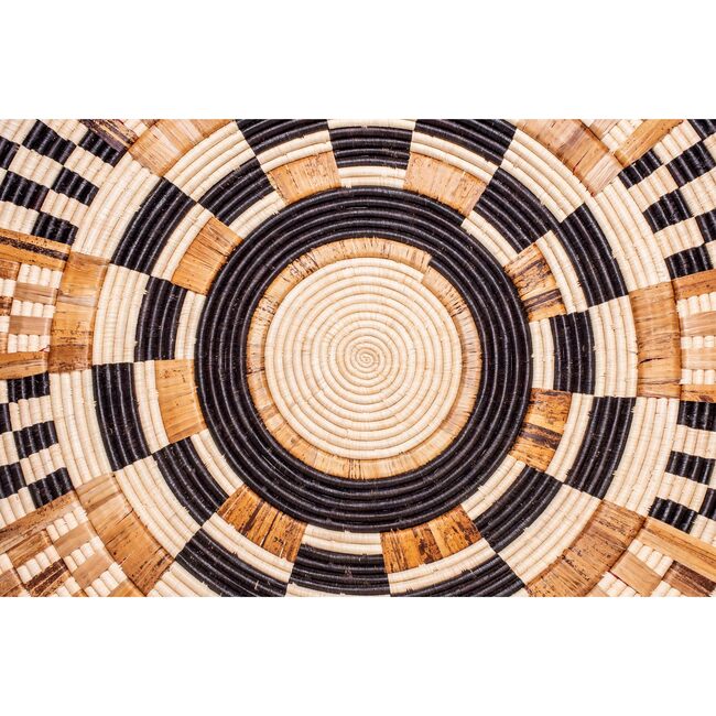 48" Oversized Woven Wall Plate Decor, Midnight Multi - Wall Décor - 4