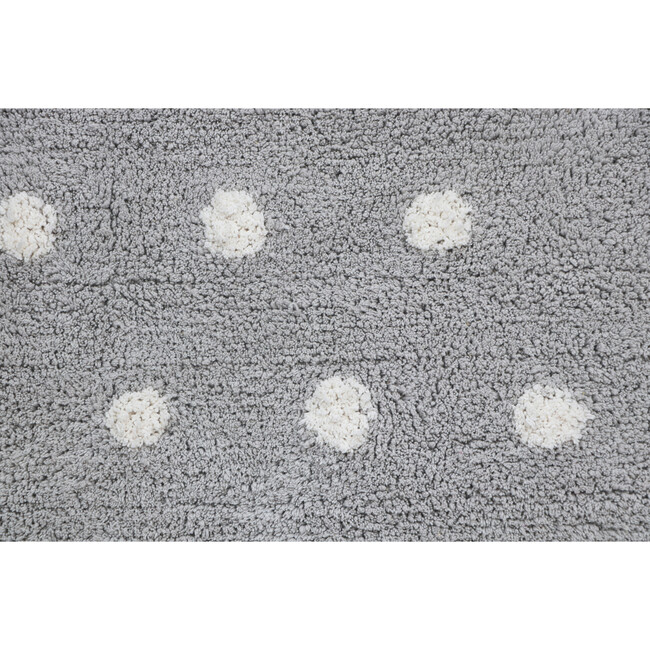 Mini Biscuit Washable Rug, Pearl Grey - Rugs - 5