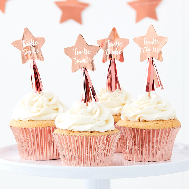 Cupcake Toppers, Rose Gold - Decorations - 2