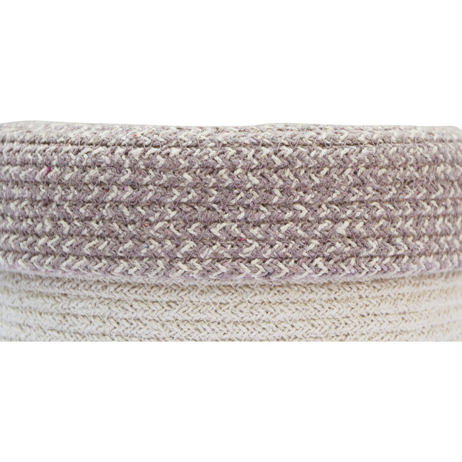 RugCycled Basket Bin, Natural/Grey - Accents - 6