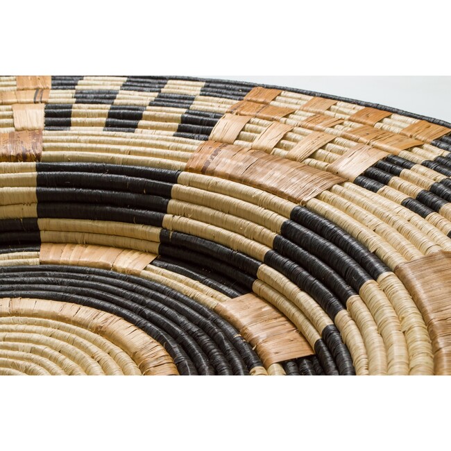 48" Oversized Woven Wall Plate Decor, Midnight Multi - Wall Décor - 5