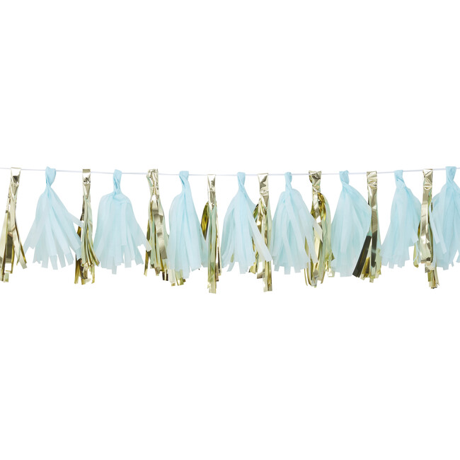Tassel Garland, Blue & Gold