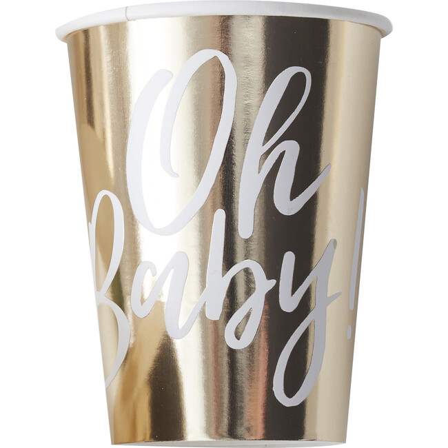 Paper Cups, Gold - Drinkware - 1