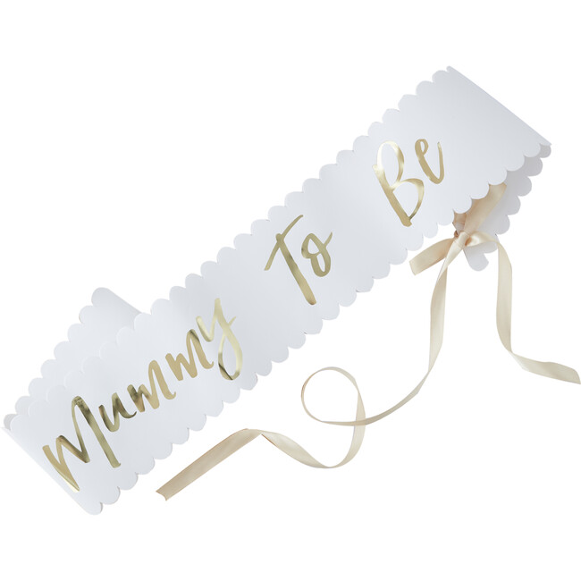 Mummy To Be Sash, Gold