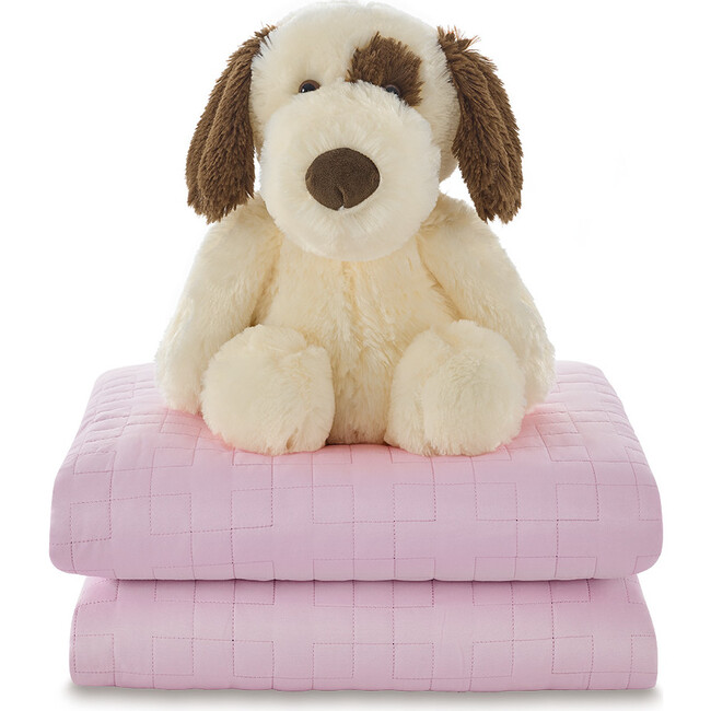 Kids Weighted Blanket Set, Pink - Blankets - 1