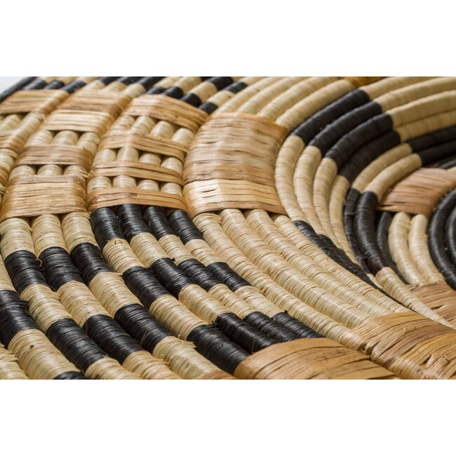 48" Oversized Woven Wall Plate Decor, Midnight Multi - Wall Décor - 6
