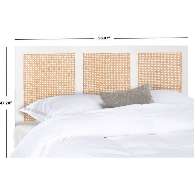 Vienna Cane Headboard, White Wash - Beds - 5