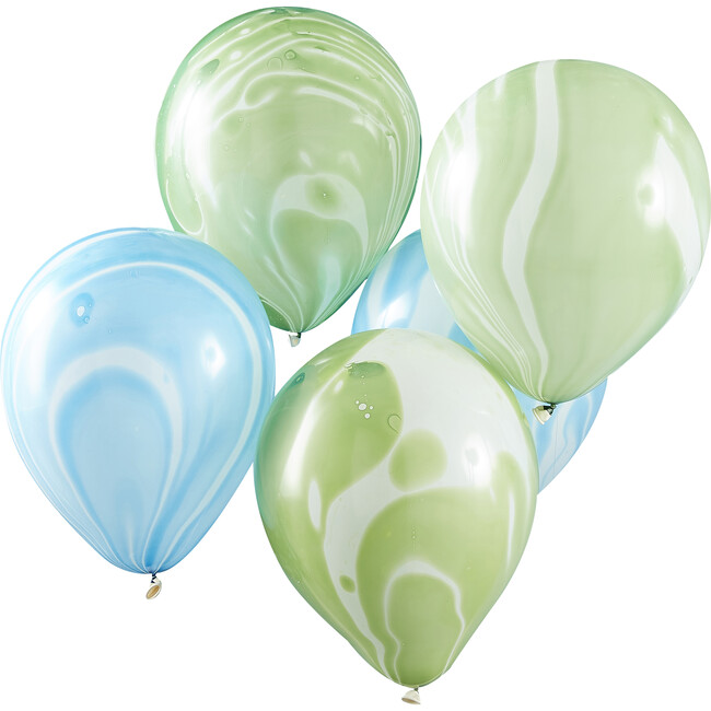 Marble Balloons, Green & Blue - Party - 1