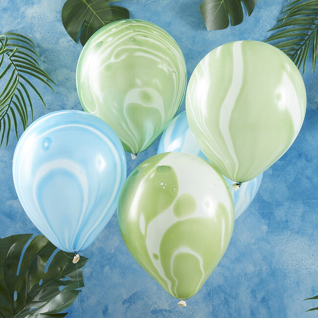 Marble Balloons, Green & Blue - Party - 2
