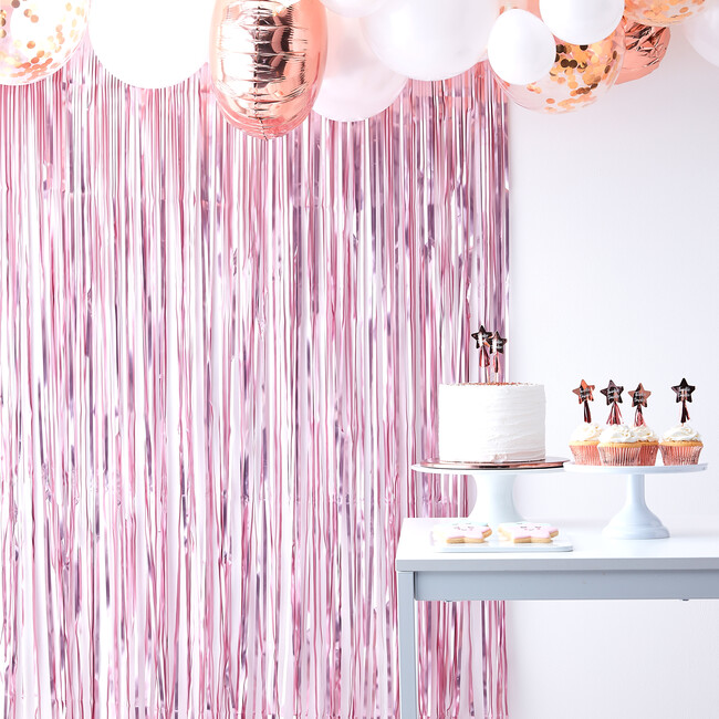 Curtain Backdrop, Pink - Decorations - 2