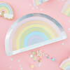 Foiled Paper Plates, Rainbow - Party - 2