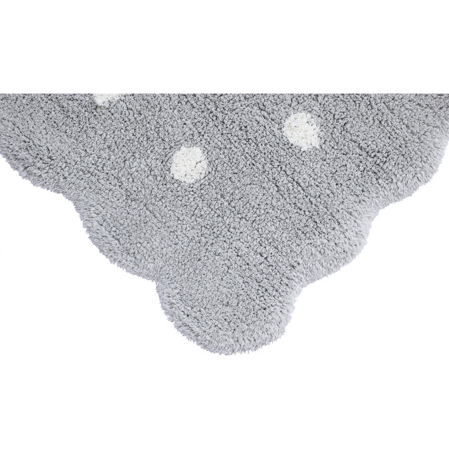 Mini Biscuit Washable Rug, Pearl Grey - Rugs - 8