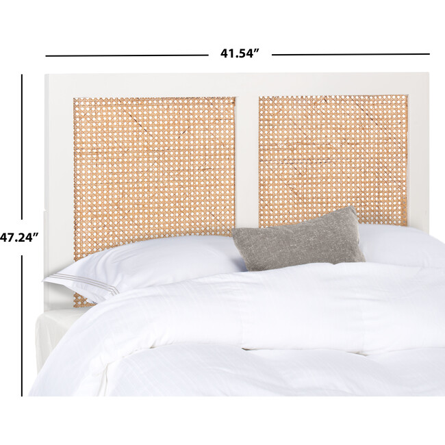 Vienna Cane Headboard, White Wash - Beds - 7