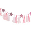 Pink Glitter Stars Tassel Garland - Party - 1 - thumbnail