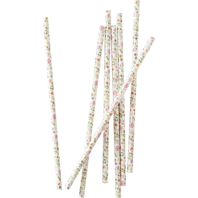 Paper Straws, Floral - Party - 1