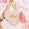 Customizable Pink Heart Name Sign - Party - 2
