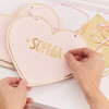 Customizable Pink Heart Name Sign - Party - 3