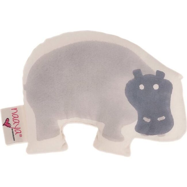 Gray Hippo Small Cushion