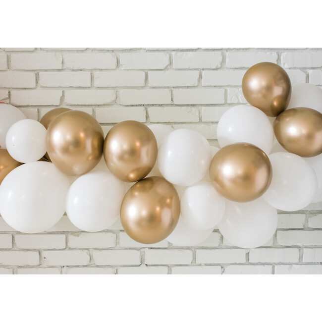 Balloon Garland Kit, Gold and White - Decorations - 2