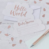 Hello World Baby Shower Invitations, Rose Gold - Invitations - 2