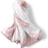 Block-Printed Terry Towel, Pink City - Towels - 1 - thumbnail