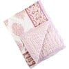 Block-Printed Cotton Crib Quilt, Pink City - Quilts - 1 - thumbnail