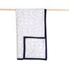 Block-Printed Cotton Dohar, Southside Blue - Blankets - 1 - thumbnail