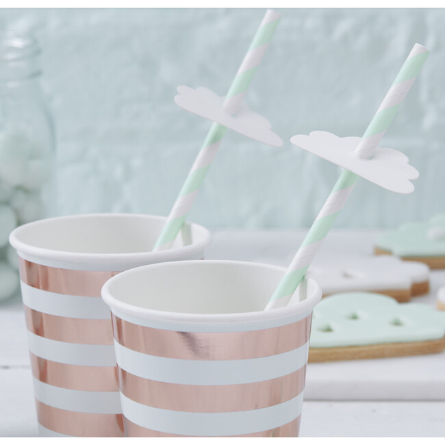 Hello World Paper Straws, Cloud - Drinkware - 2