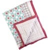 Block-Printed Cotton Crib Quilt, Miami - Quilts - 1 - thumbnail