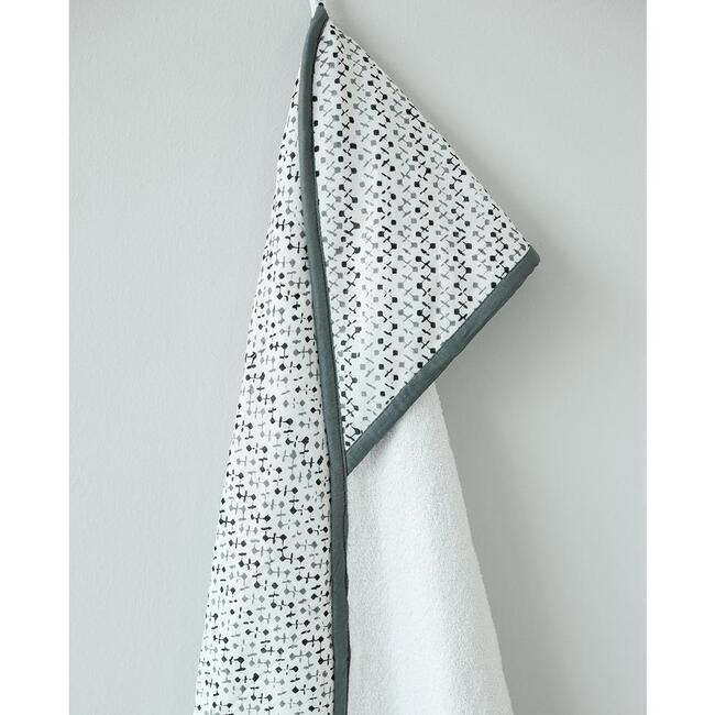 Block-Printed Terry Towel, Greenwich - Towels - 3