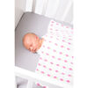 Block-Printed Cotton Fitted Crib Sheet, Erawan - Crib Sheets - 5