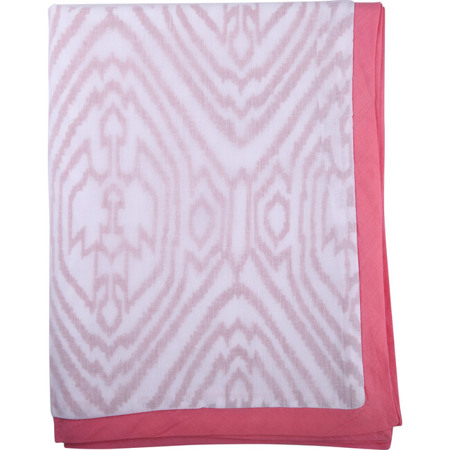 Block-Printed Cotton Dohar, Southside Pink