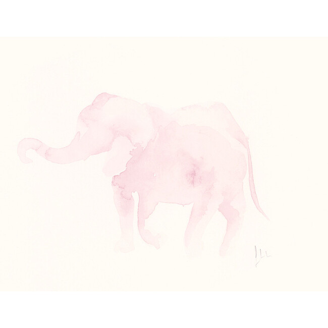 Pink Elephant, 12" x 9" - Art - 1