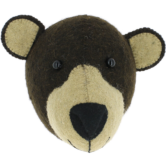 Mini Bear Head, Brown